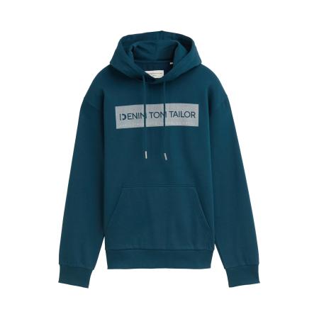 Tom Tailor TOM TAILOR DENIM Sweatshirt petrol / wit