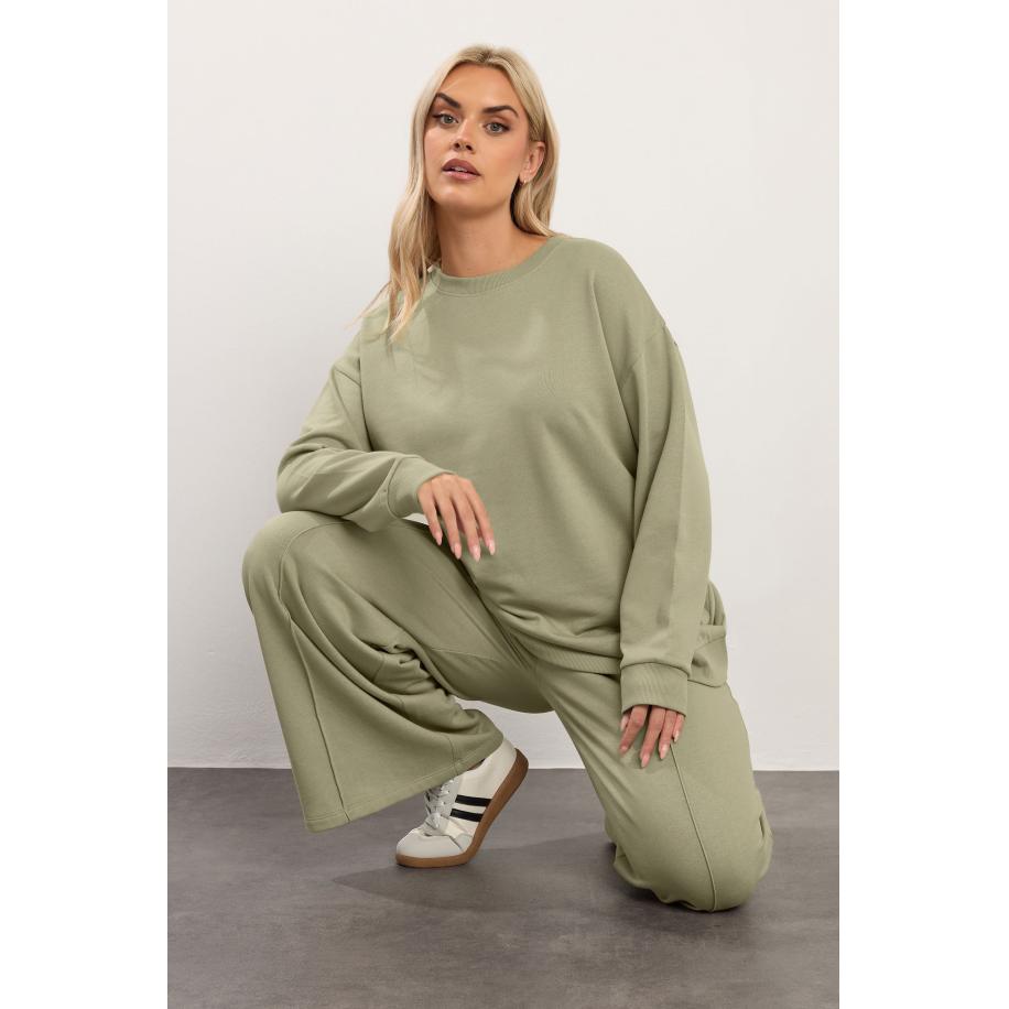 Yours Lichtkakigroen Sweatshirt Size 66-68 Groen