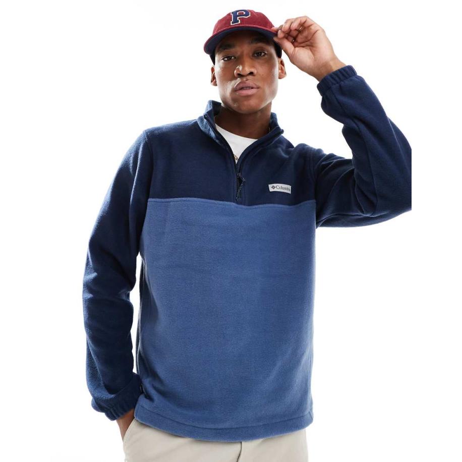 Columbia - Steens Mountain - Fleece met halve rits in blauw Blauw