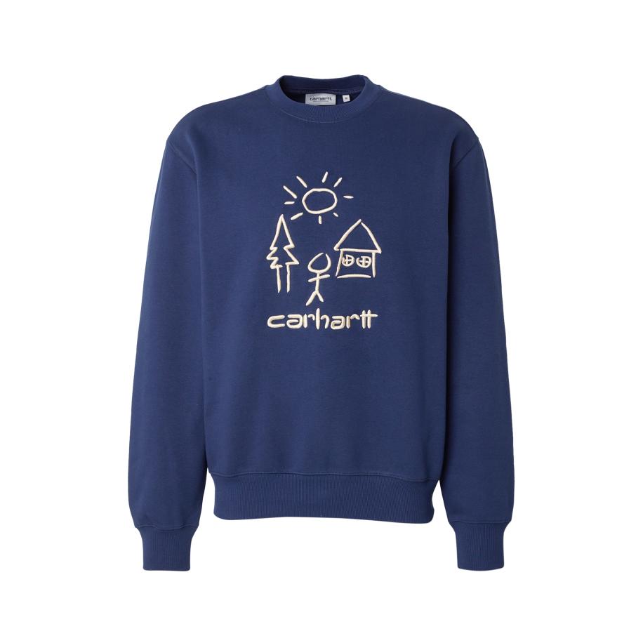 Carhartt WIP Carhartt WIP Sweatshirt Masterpiece crème / navy -