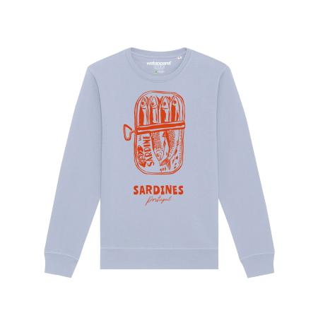 Watapparel Watapparel Sweatshirt Sardines Portugal lichtblauw / oranje