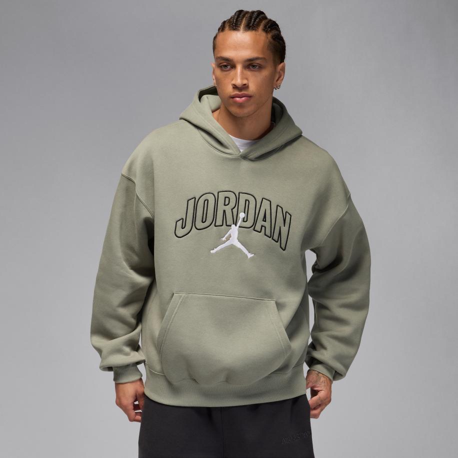 Jordan Brooklyn Fleece oversized hoodie voor heren - Groen Groen