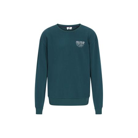 MO MO Sweatshirt Back To School smaragd / wit