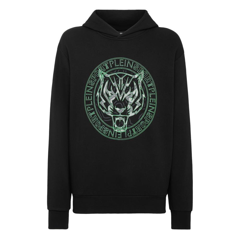 Plein Sport Plein Sport Sweatshirt Tiger groen / zwart / wit -