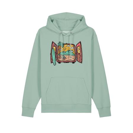 Watapparel Watapparel Sweatshirt Surf And Beach lichtbruin / mosterd / mintgroen / rosa