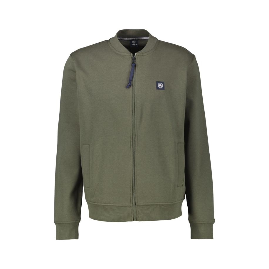 Lerros LERROS Sweatvest olijfgroen -