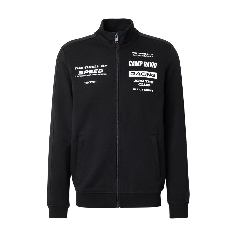 Camp David CAMP DAVID Sweatvest zwart / wit -