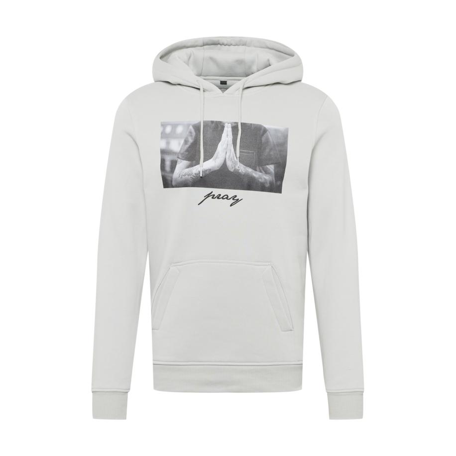 mister tee Mister Tee Sweatshirt Pray lichtgrijs / zwart / wit -