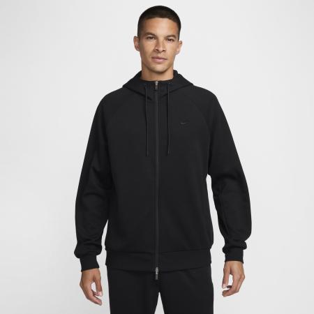 Nike Primary Fleece Dri-FIT UV performancehoodie met rits over de hele lengte voor heren - Zwart