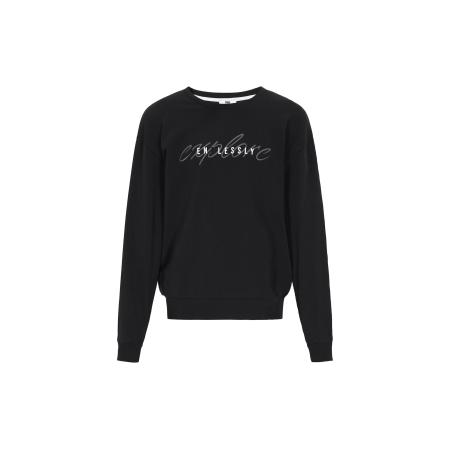 MO MO Sweatshirt Back To School grijs / zwart / wit