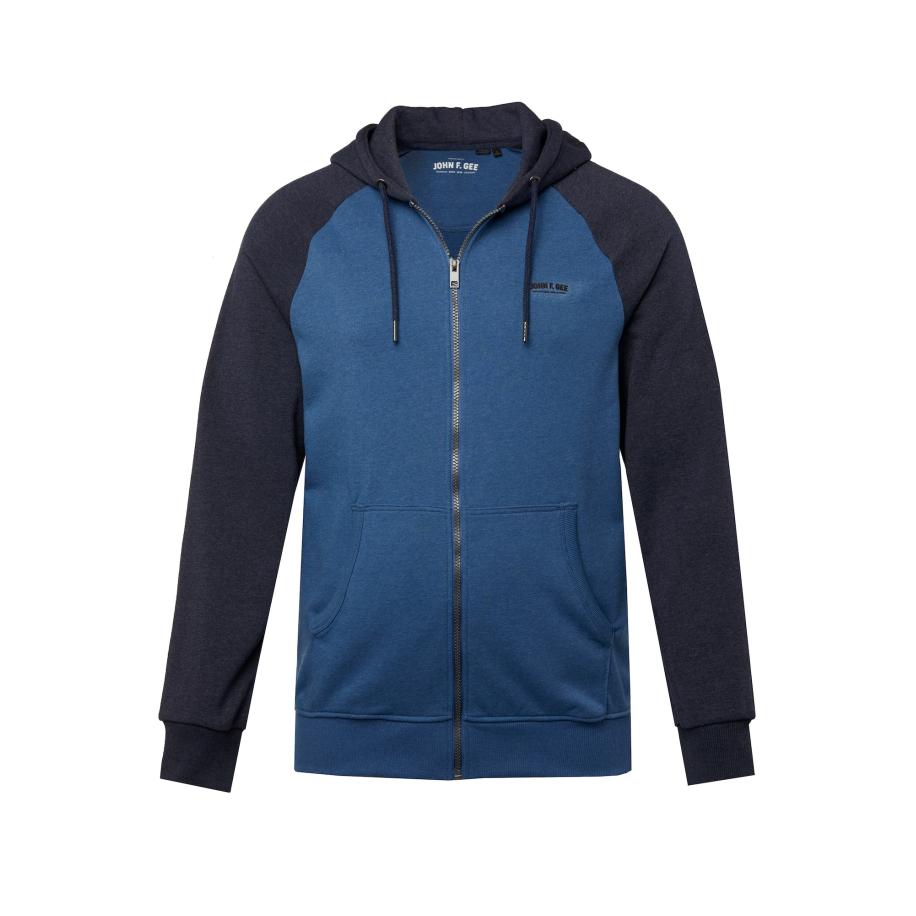 John F. Gee Sweatvest enziaan / zwart Blauw