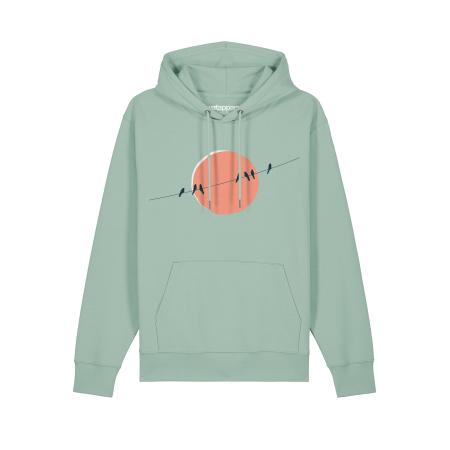 Watapparel Watapparel Sweatshirt Countryside 01 petrol / mintgroen / oranje / wit