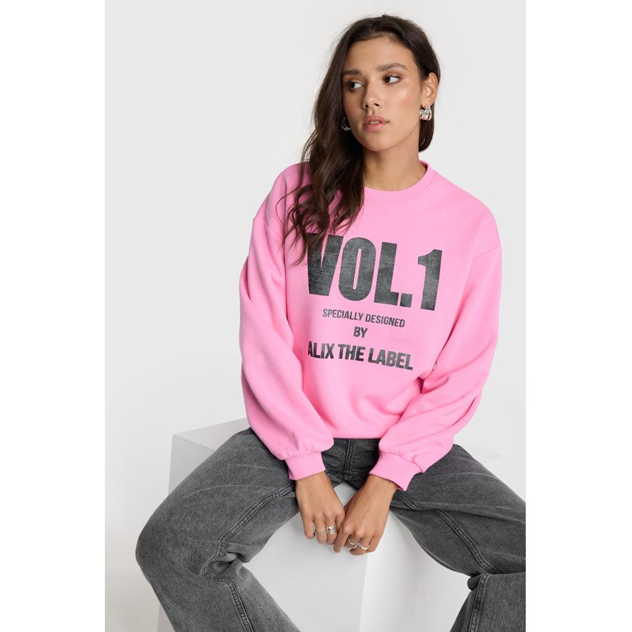 Alix The Label Knitted Vol.1 Sweater Roze