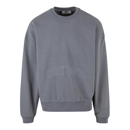 DEF DEF Sweatshirt Trust Issues rookgrijs