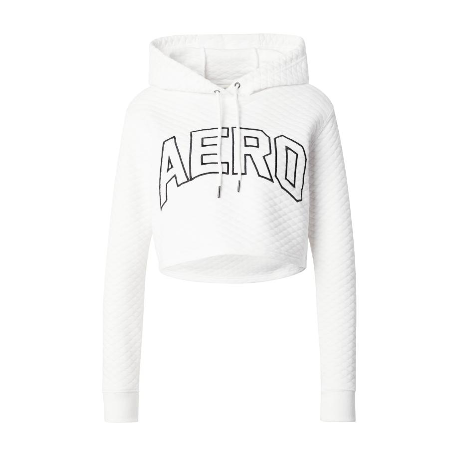 Aeropostale AÉROPOSTALE Sweatshirt zwart gemêleerd / offwhite -