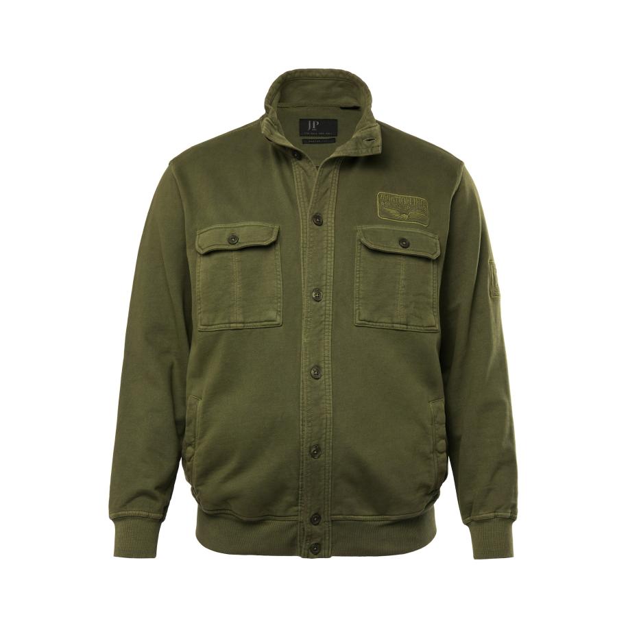 JP1880 JP1880 Sweatvest donkergroen -