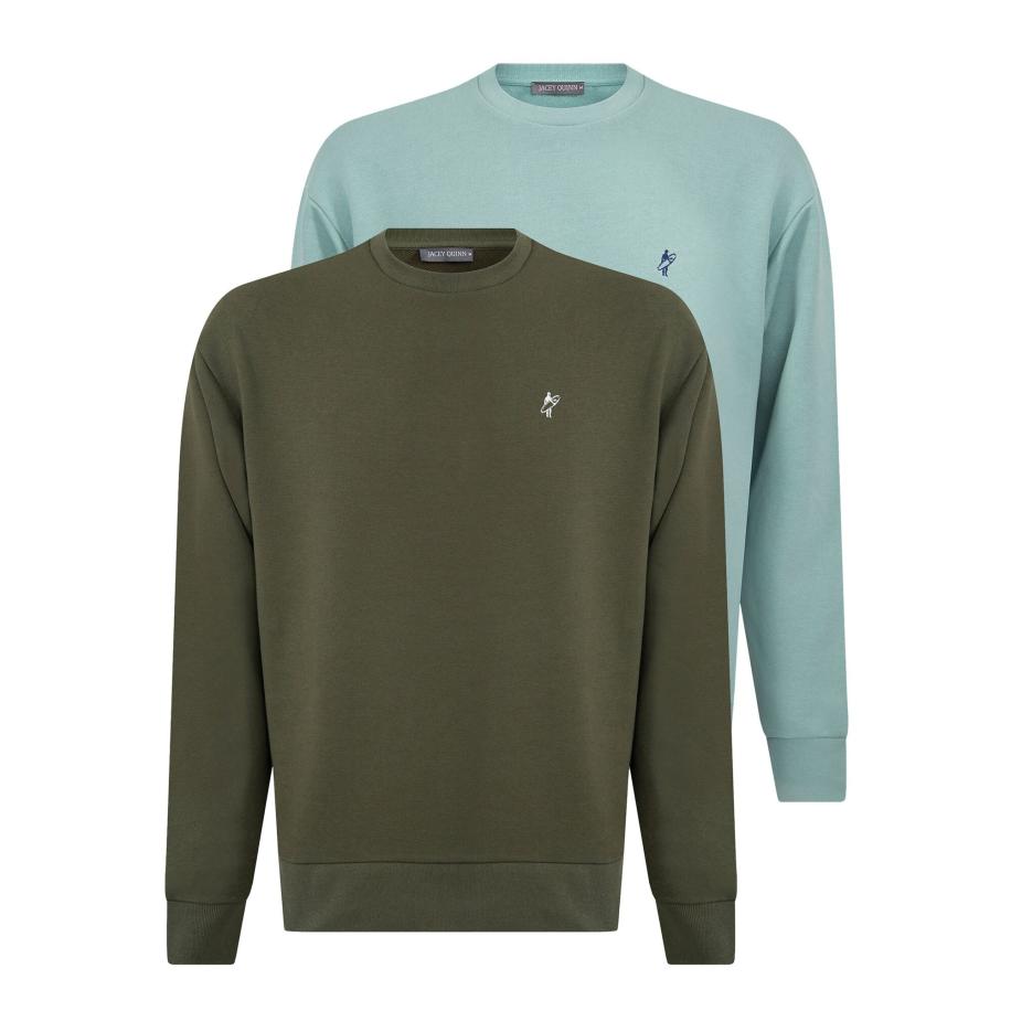 Jacey Quinn Jacey Quinn Sweatshirt blauw / turquoise / kaki -