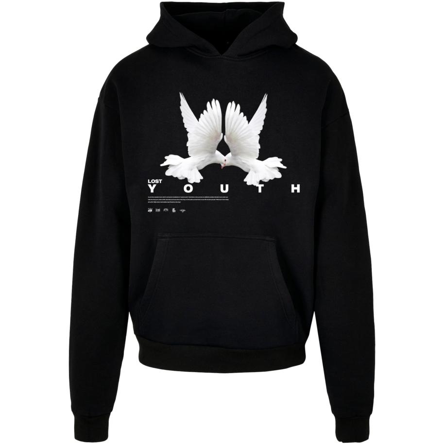 Lost Youth Sweatshirt Dove pastelrood / zwart / wit Zwart