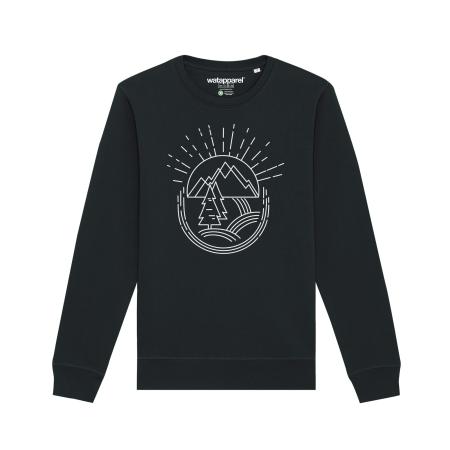 Watapparel Watapparel Sweatshirt Natur ist schön zwart / wit