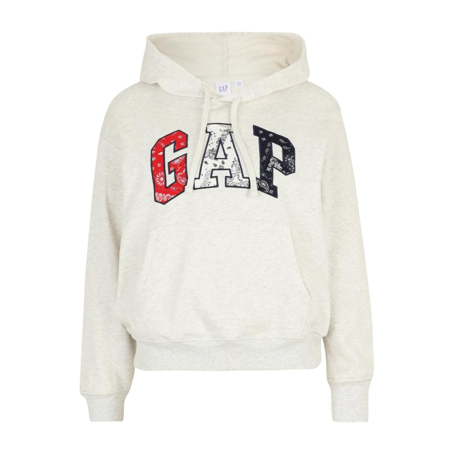 GAP Gap Petite Sweatshirt HERITAGE beige gemêleerd / rood / zwart -