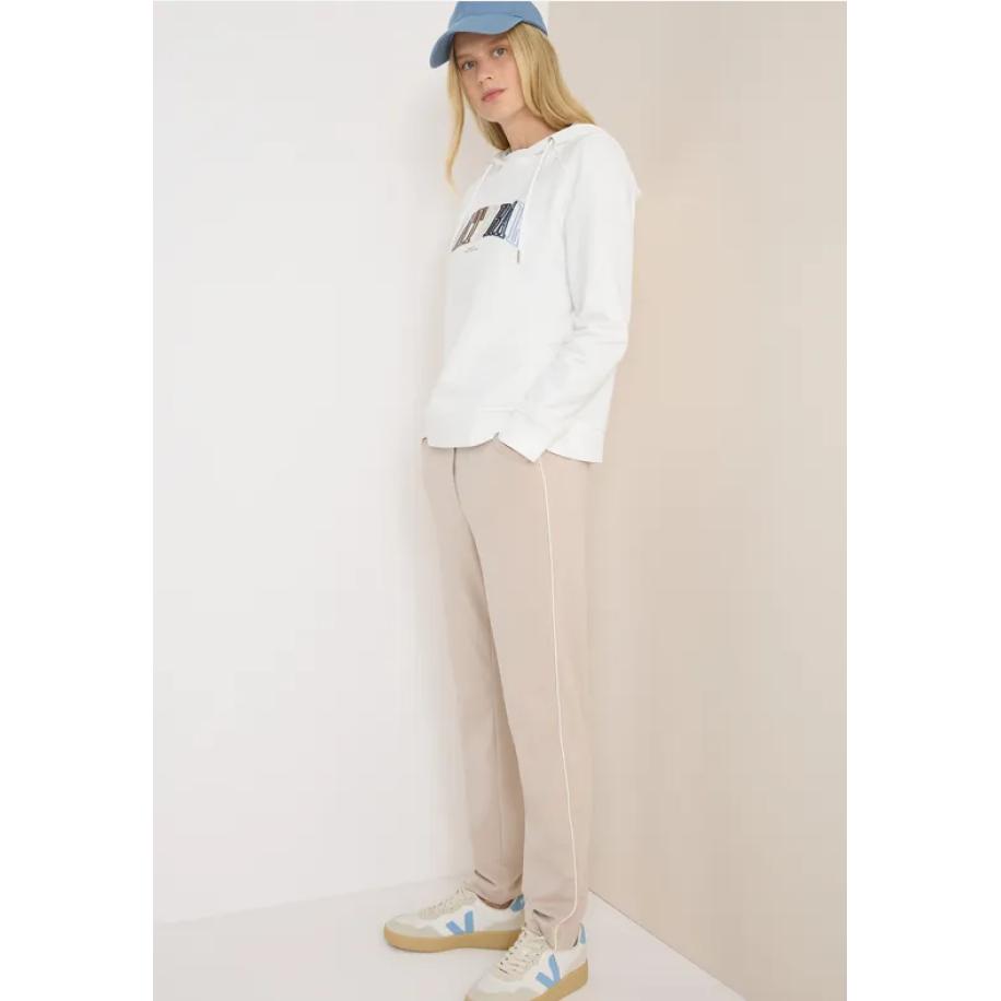 CECIL Hoodie met tekst Wit