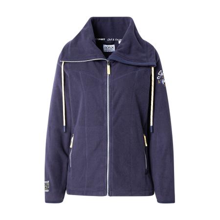 Soccx Soccx Fleece jas blauw / navy / geel / wit