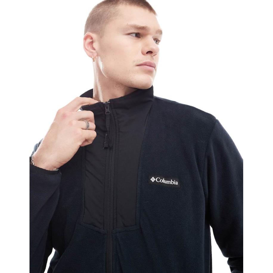 Columbia - Sequoia Grove - Fleece met halve rits in zwart Zwart
