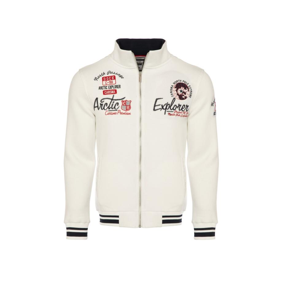 Carisma CARISMA Sweatvest kersrood / zwart / wit -