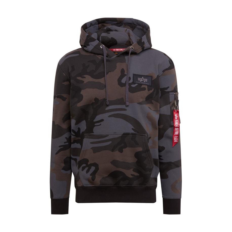 Alpha Industries ALPHA INDUSTRIES Sweatshirt duifblauw / bruin / antraciet / wit -