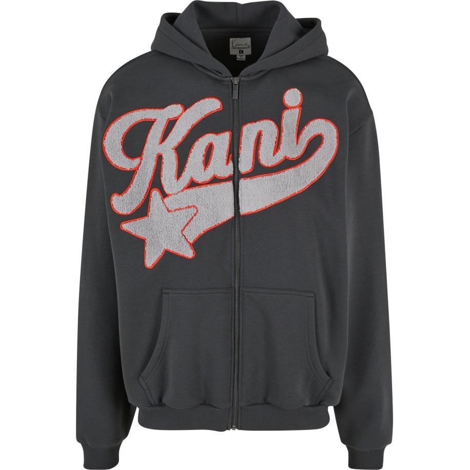 Karl Kani Karl Kani Sweatvest donkergrijs / rood / wit -
