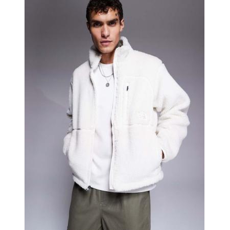 The North Face - Extreme Pile - Fleecejack van zwaargewicht borg in gebroken wit