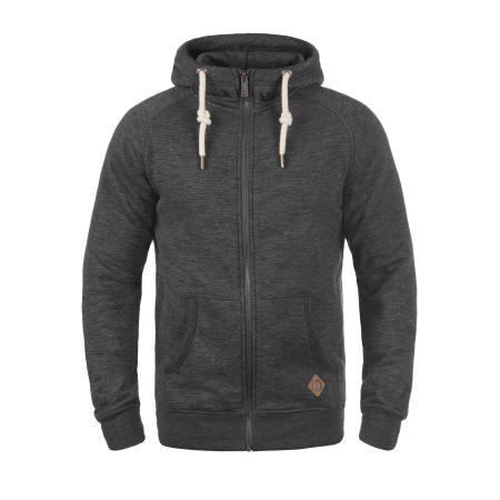 Solid !Solid Sweatvest Vitu bruin / donkergrijs / grijs gemêleerd