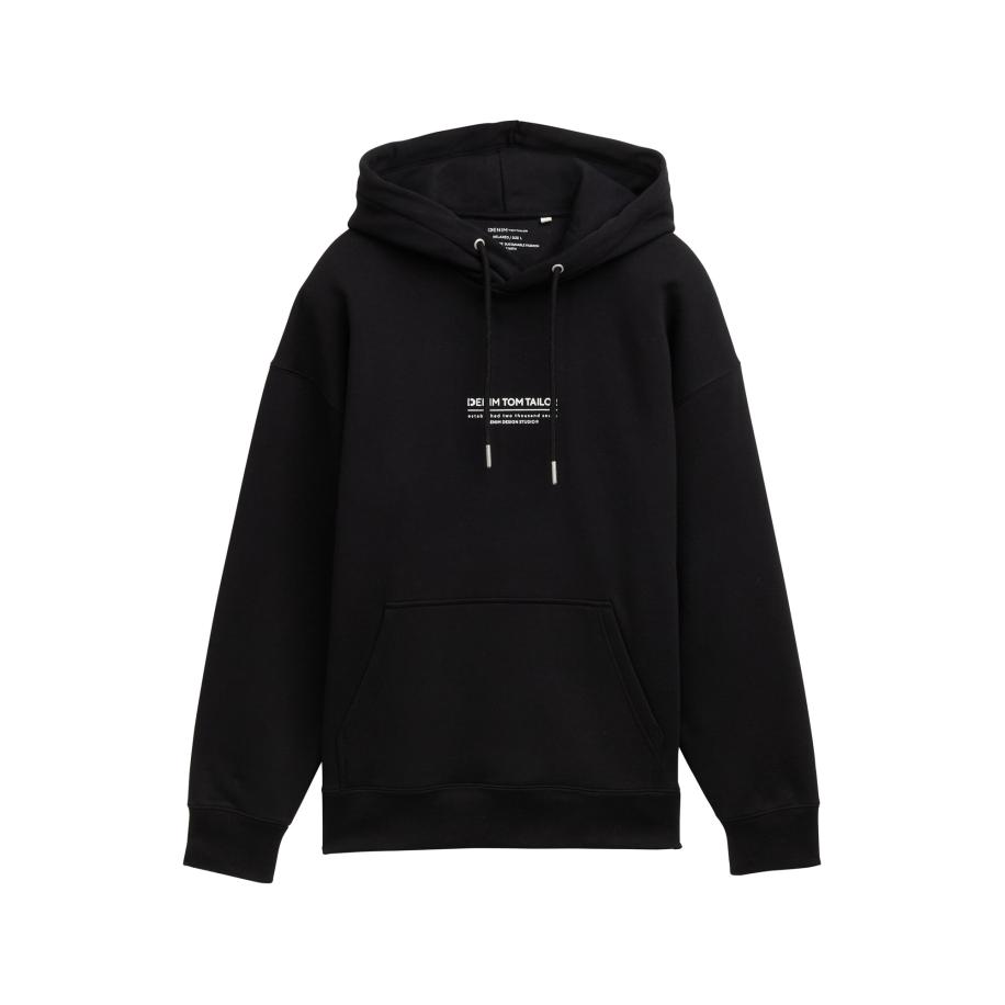 Tom Tailor TOM TAILOR DENIM Sweatshirt zwart / wit -