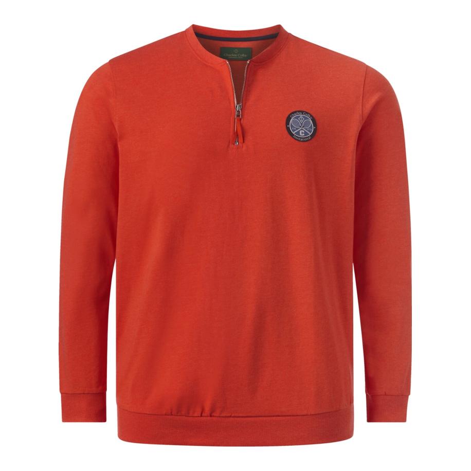 Charles Colby Charles Colby Sweatshirt Earl Reuben oranje / zwart / wit -