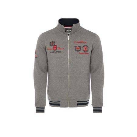 Carisma CARISMA Sweatvest grijs / kersrood / zwart