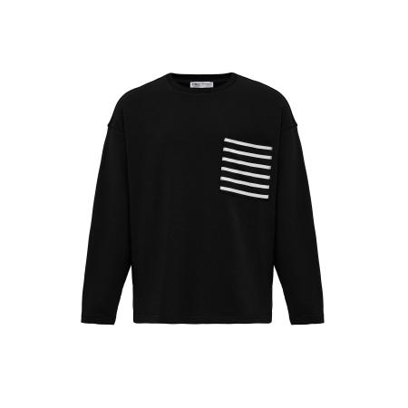 VAMOS CLO VAMOS CLO Sweatshirt zwart / wit