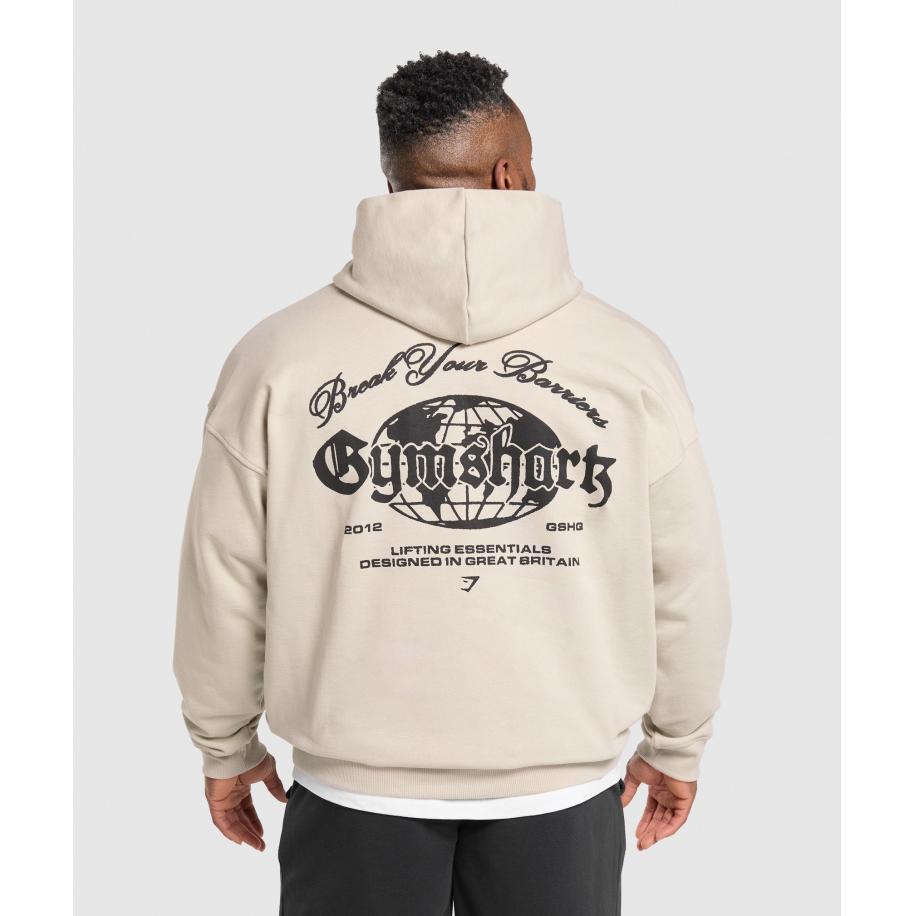 Gymshark Break Your Barriers Hoodie Pebble Grey Grijs