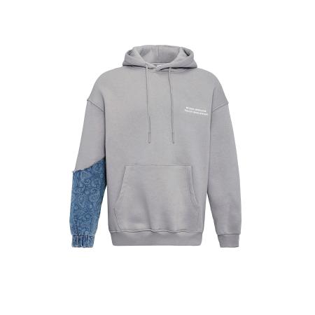 VAMOS CLO VAMOS CLO Sweatshirt blauw denim / lichtblauw / grijs / wit