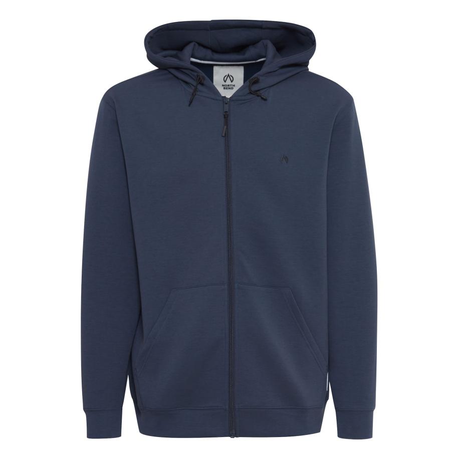 North Bend North Bend Sweatvest Taro blauw -