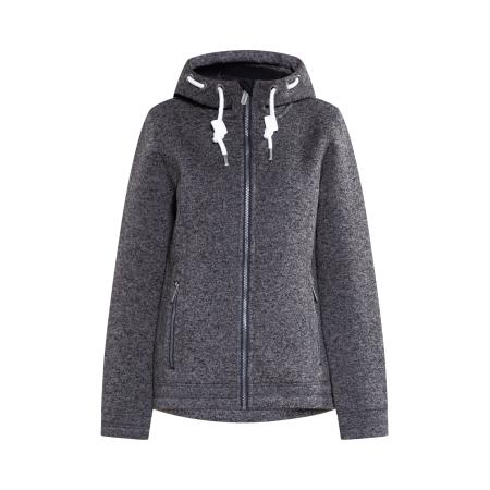 ICEBOUND ICEBOUND Fleece jas Altiplano antraciet / wit