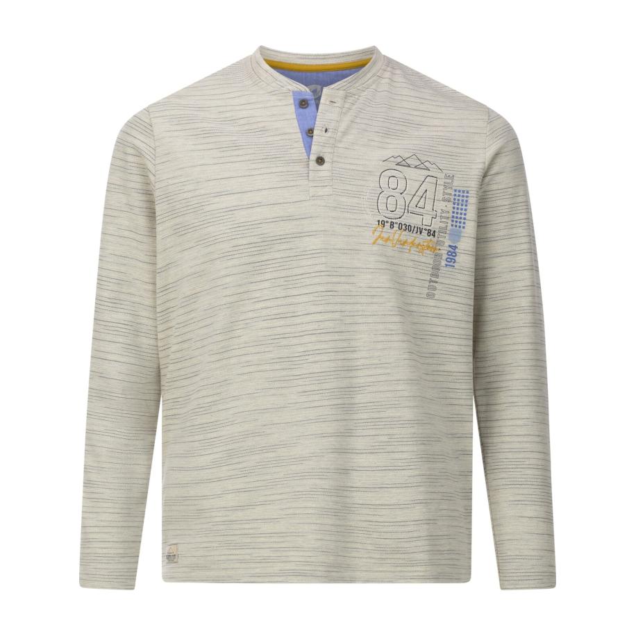 jan vanderstorm Jan Vanderstorm Sweatshirt Magnusgren beige gemêleerd -