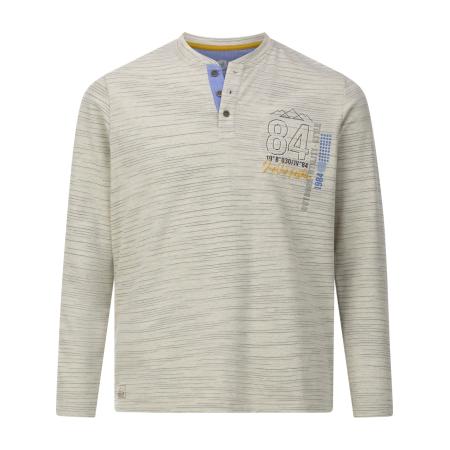 jan vanderstorm Jan Vanderstorm Sweatshirt Magnusgren beige gemêleerd