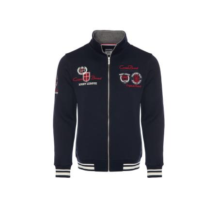 Carisma CARISMA Sweatvest donkerblauw / kersrood / wit