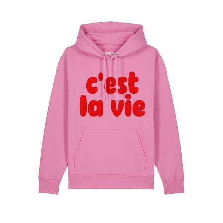 Watapparel Watapparel Sweatshirt Cest La Vie rosa / rood
