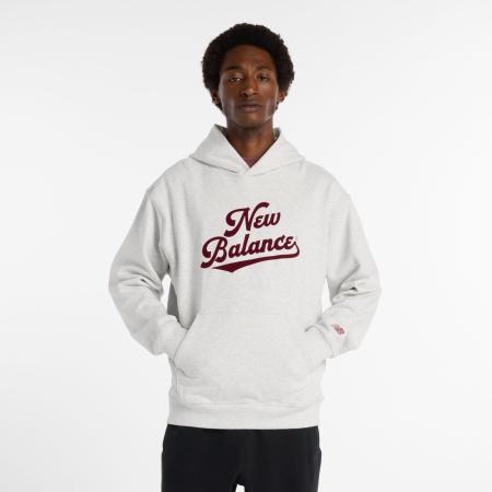 New Balance new balance Sweatshirt lichtgrijs / donkerrood