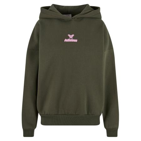 Felicious Sweatshirt donkergroen / pink