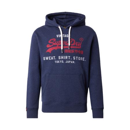 Superdry Superdry Sweatshirt Heritage marine / grijs gemêleerd / karmijnrood