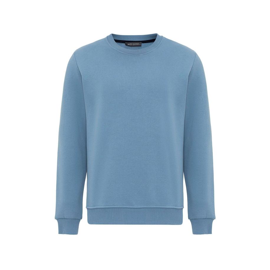 Jacey Quinn Sweatshirt Edrian lichtblauw / zwart Blauw