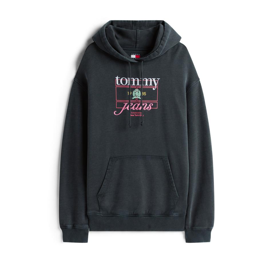 Tommy Jeans Tommy Jeans Sweatshirt rosa / zwart / wit -