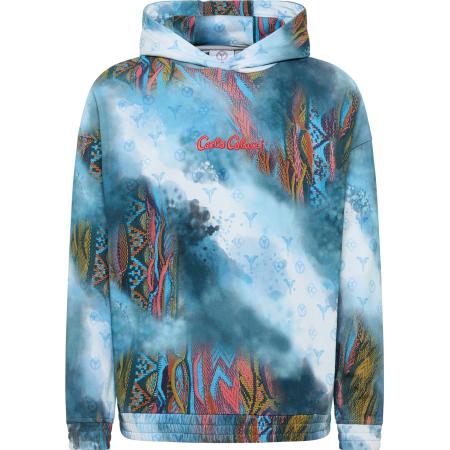 carlo colucci Carlo Colucci Sweatshirt Diretto petrol / gemengde kleuren